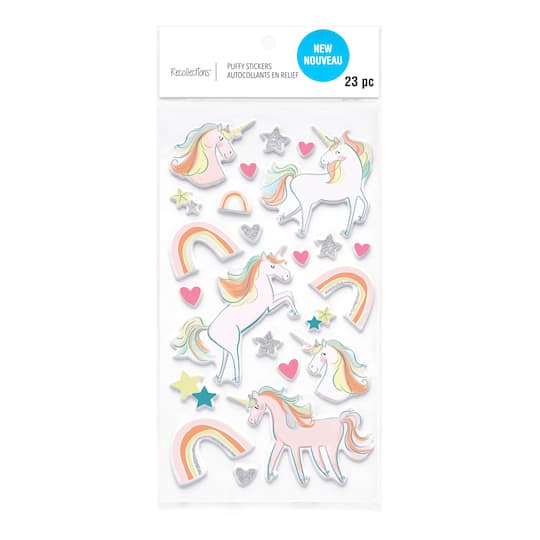 Unicorns Puffy Stickers by Recollections™